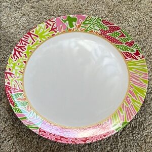 Isaac Mizrahi melamine dinner plates x 8